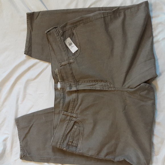 Old Navy O.G. Straight High Rise Jeans- Size 20, NWT, light brown - Picture 1 of 6